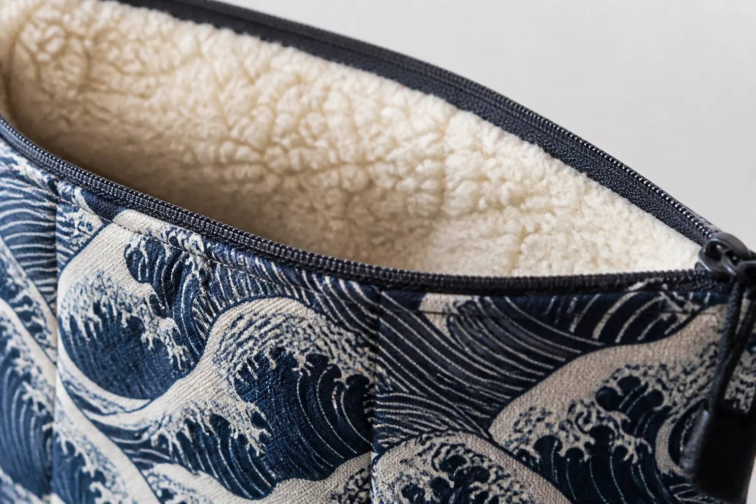 Close view of the Nines print at the stay-open pouch, Birmingham, AL